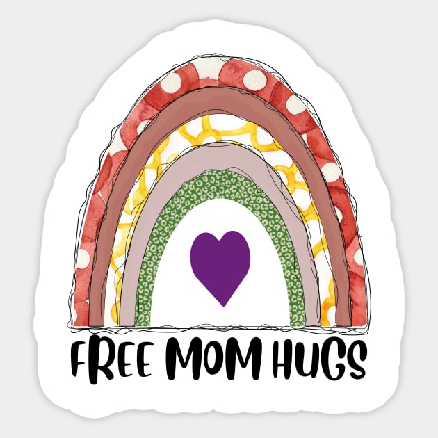 Free Mom Hugs Sticker by Diannas